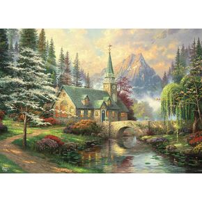 Ceaco - Thomas Kinkade - Dogwood Chapel - 1000 Piece Jigsaw Puzzle
