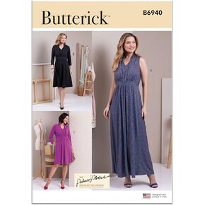 Butterick Misses' Knit Dresses Sewing Pattern Kit by Palmer/Pletsch, Design Code B6940, Sizes 12-14-16-18-20