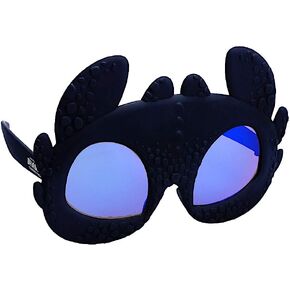 Sun-Staches How to Train Your Dragon Toothless Sunglasses | UV 400 Costume Accessory | One Size Fits Most Kids