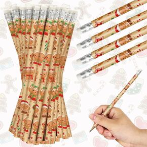 Whaline 36Pcs Valentine Pencils with Erasers Conversation Heart Pencil Candy Color Love Heart Wood Pencils For Valentine Exchange Gifts Giveaways Classroom Rewards School Supplies