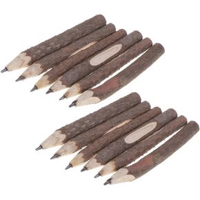 15pcs Twig Pencils Bark Pencils Branch Pencils Natural Bark Pencil Wood Branch Pencil