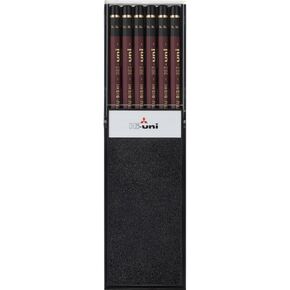Uni Wooden Pencil, F, Box of 12 (HUF)