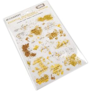 49 AND MARKET Sunbeam Essential Textblends Rub-Ons 6"X8" 2/Pkg