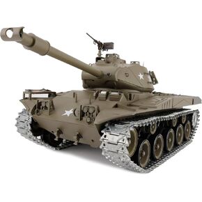 Henglong Modified Edition 1/16 2.4 جيجا هرتز التحكم عن بعد الولايات المتحدة M41A3 Walker Bulldog Tank Model (برج دوار 360 درجة) (علبة تروس الصلب) (بطارية 3800 مللي أمبير في الساعة) (مسارات معدنية وعجلة ضرس)
