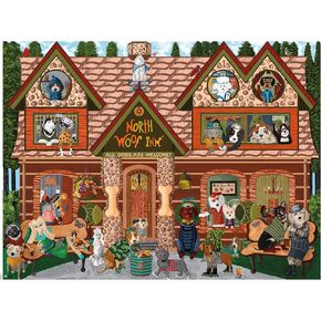 Ceaco - Woof N Wag - North Woof Inn - 300 Piece Jigsaw Puzzle