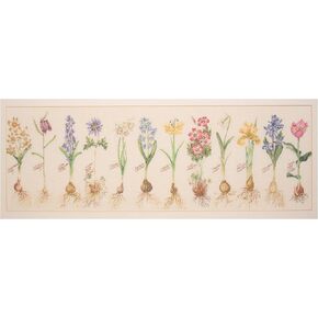 Thea Gouverneur - Counted Cross Stitch Kit - Bulbs - Aida - 16 Count - Embroidery Kit for Adults - DMC Embroidery Threads and Other Cross Stitch Supplies Included - 1087A