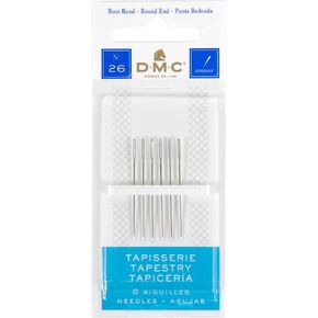DMC 1767-26 Tapestry Hand Needles, 6-Pack, Size 26