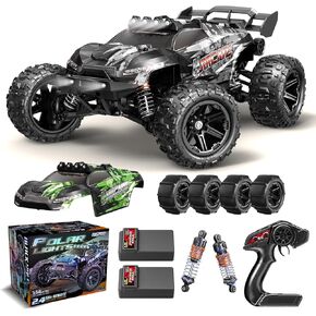1:14 Scale All Terrain RC Cars for Adults & Boys (14323), Max Fast 40+ KPH, 4WD Off-Road RC Truck for Snow & Sand & Mud, 4X4 Waterproof Remote Control Car with 2 Rechargeable Batteries