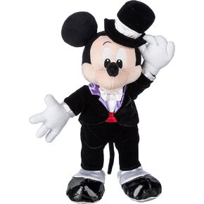 Disney Store Official Mickey Mouse 95th Anniversary Plush - Features Detailed Sculpting, Embroidered Features, Black Velvet Tuxedo & Magnetic Top Hat, Celebrate with This Iconic Mickey Plush Toy