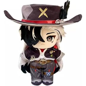 CALEMBOU Anime Plush Dress Up Doll Cute Chibi Figure Plushies 20cm Soft Chinese Cotton Dolls Collectible Gift for Honkai Star Rail Fans (Sunday)