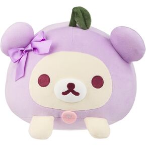 San-X Original Rilakkuma Cherry Series Mochi Cushion Plush - Korilakkuma Purple