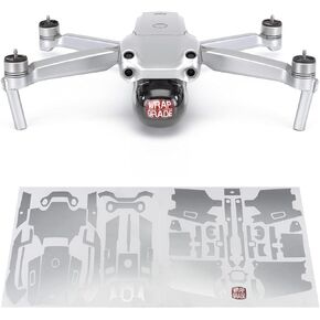 Wrapgrade Main Unit Skin DJI Compatible with DJI Air 2S (NEON ORANGE)