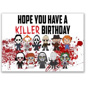 Picture This Prints Funny Birthday Card for Husband Boyfriend Birthday Card for Him Her Girlfriend Wife Friend (5 inches by 7 inches) Killer Birthday