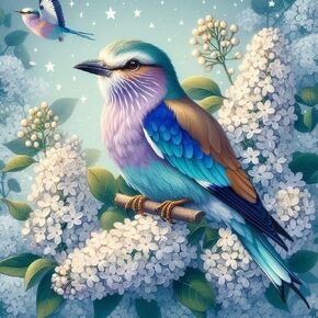 Acudotr Bird Diamond Painting Kits for Adults, 5D DIY Diamond Art Kits for Beginners, Full Drill Diamond Painting Kits for Home Wall Decor, 12x12 Inch