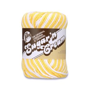 Lily Sugar 'N Cream The Original Ombre Yarn, 2oz, Gauge 4 Medium, 100% Cotton, Daisy - Machine Wash & Dry