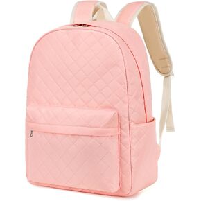 Natayoo School Backpack for Teens Girls Large Bookbag Water Resistant Lightweight Laptop Bag for Women Travel Daypacks, Pink-2