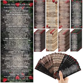 100 Pcs Christian Easter Bookmarks Double Sided Jesus Loves You Design, Religious Gifts for Church Members, Pastors, Bible Study Groups, Family Gatherings