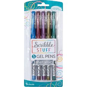 Mega Brand Writing Instruments - Scribble Stuff 5 Count Metallic Gel Pen