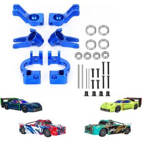 RCAWD Steering Block& C-hubs& Rear Hub Set for 1/8 ARRMA 3S Vendetta & Infraction 570 Mega Upgrades Parts,Hopups for #ARA330686#ARA330685#ARA330687 Caster Knuckle Arm Spindle Carrier Stub Axle Blue
