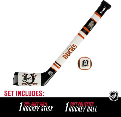 Franklin Sport Los Angeles Kings NHL Mini Soft Hockey Stick Set - Great Toy for Kids- NHL Team Soft Foam Mini Knee Hockey Stick and Ball Set in Saudi Arabia
