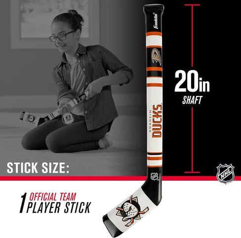 Franklin Sport Los Angeles Kings NHL Mini Soft Hockey Stick Set - Great Toy for Kids- NHL Team Soft Foam Mini Knee Hockey Stick and Ball Set in Saudi Arabia