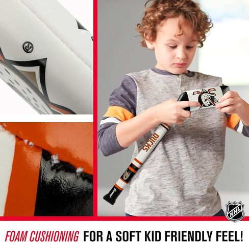 Franklin Sport Los Angeles Kings NHL Mini Soft Hockey Stick Set - Great Toy for Kids- NHL Team Soft Foam Mini Knee Hockey Stick and Ball Set in Saudi Arabia