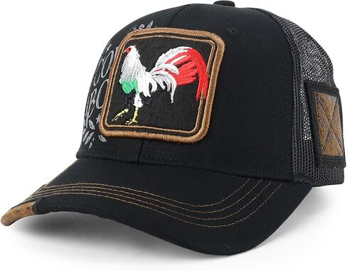 Trendy Apparel Shop Animal Design Square Embroidered Snapback Trucker Cap in Kuwait