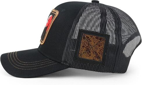 Trendy Apparel Shop Animal Design Square Embroidered Snapback Trucker Cap in Kuwait