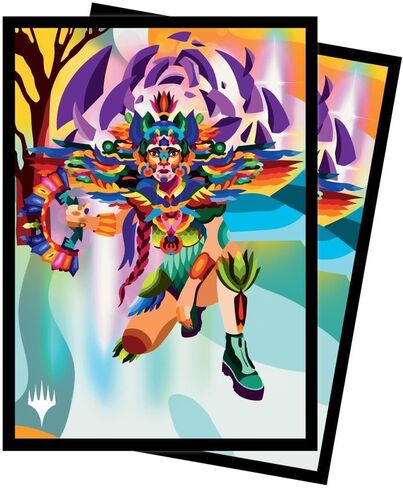 Ultra Pro - الكهوف المفقودة من Ixalan 100ct Deck Protector® الأكمام Huatli، شاعر الوحدة من أجل السحر: التجمع، حماية بطاقات MTG من الجرجر والخدوش، واقي أكمام البطاقة ذو الحجم القياسي in Kuwait