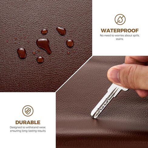 Joy Decor Self Adhesive Leather Repair Patch, 17x79 Inch Black Leather Patches for Furniture, Sofa, Couch, Car Seat, Large Repair Tape in Saudi Arabia