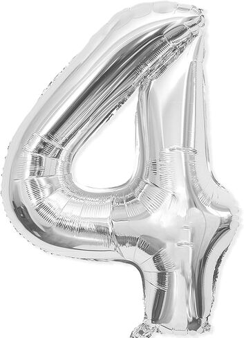 21 Balloon Number, 40 Inch Silver Foil Balloons Giant Jumbo Helium Number 21 or 12 Balloons for Boys Girls 21th 12th Birthday Decorationss Anniversary Events Party Decorationss (Silver) in Saudi Arabia