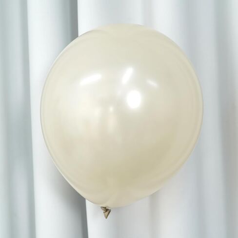 Pearl White Sand Balloons 18 Inch, 12 PCS Extra Large Beige Cream Off White Pearl Balloons, Big Boho Neutral Nude Latex Helium Gian Balloon for Garland Wedding Baby Shower Engagement Party Decorations in Saudi Arabia