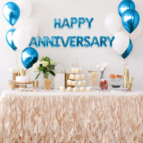 Gold Balloons, 20inch, Happy Anniversary Balloons, Happy Anniversary Banner, Anniversary Party Decorations, Birthday Party Decorations, Anniversary Decorations Gifts in Saudi Arabia