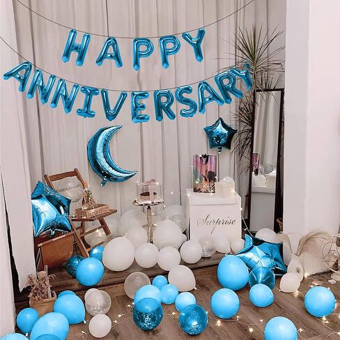 Gold Balloons, 20inch, Happy Anniversary Balloons, Happy Anniversary Banner, Anniversary Party Decorations, Birthday Party Decorations, Anniversary Decorations Gifts in Saudi Arabia