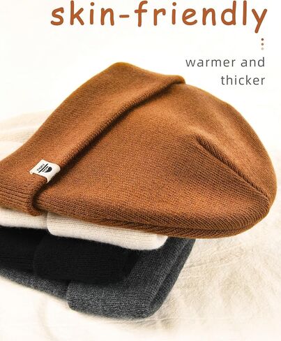 FURTALK Baby Beanie Fleece Lined Toddler Winter Hat Boys Girls Knit Warm Beanies Kids Ski Hats for 0-8 Years in Kuwait