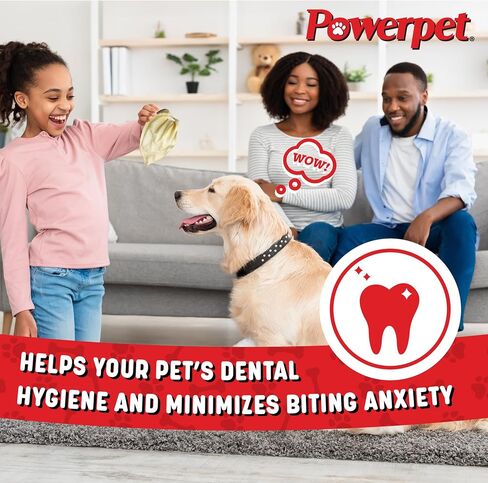 Powerpet Beef Ears for Dogs - Premium Quality Treats, Low Fat, High Protein, Long-Lasting Chews - Easy Digestion- Healthy & Clean Teeth & Gums - for All Breed Size- 100% Natural Cow Flavor, Pack of 25 in Kuwait