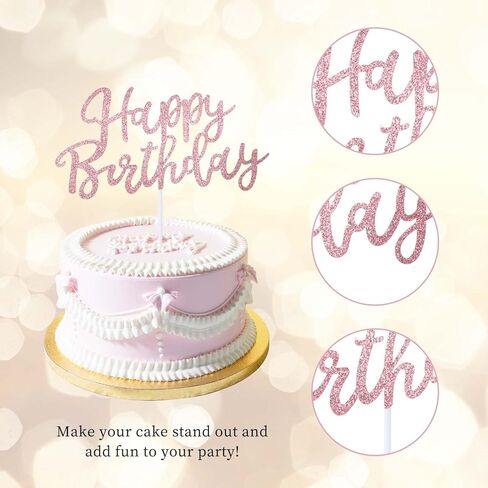 11pcs كعكة عيد ميلاد سعيدة ، تزيين الكعكة ، ديكورات الكعكة لأفكار زخرفة حفلة عيد الميلاد ، وزينة الكعكة مع النجوم والقلب لعائلتك وأصدقائك in Kuwait