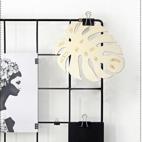 UR URLIFEHALL 6 PCS Monstera Wooden Monstera قواطع أوراق غير مكتملة أوراق خشبية غير مكتملة قطعًا معلقة حليًا لصياغة جدار الحديقة المنزلية in Kuwait