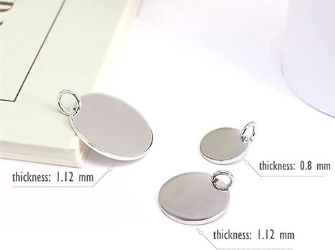 925 Sterling Silver Flat Blank Round Pendants Stamping Tags Engravable Coin Disc Plate Gold Charms for Necklace Bracelet Jewelry DIY in Saudi Arabia