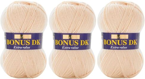 Hayfield Bonus DK - White (961) - 100g - Pack of 3 in Saudi Arabia