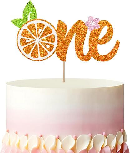 Chick One Cake Topper, Chicken First Birthday Cake Topper, Gold Glitter One Year Old Cake Decor for Boys Girls, Farm Animal Themed First Birthday/Anniversary Party Decoration in Saudi Arabia