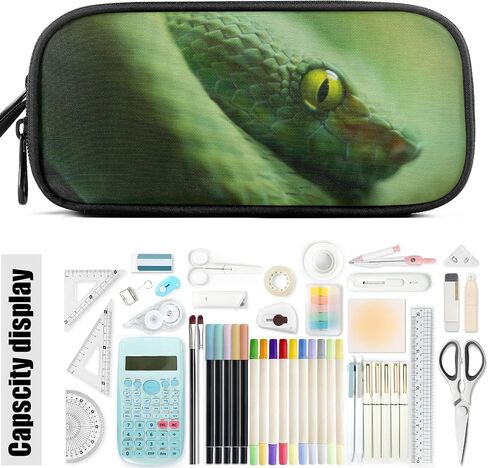 Fustylead Little Daisy Pencil Pen Case 3 Compartments, Lightweight & Spacious Pencil Pouch Zipper Stationery Bag for Teen Boys Girls School Students in Kuwait