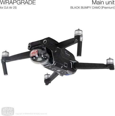 Wrapgrade Main Unit Skin DJI Compatible with DJI Air 2S (NEON ORANGE) in Kuwait