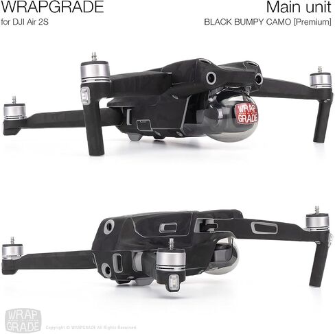 Wrapgrade Main Unit Skin DJI Compatible with DJI Air 2S (NEON ORANGE) in Kuwait