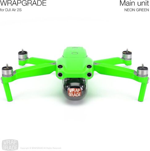 Wrapgrade Main Unit Skin DJI Compatible with DJI Air 2S (NEON ORANGE) in Kuwait