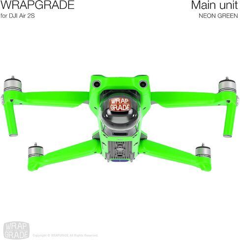 Wrapgrade Main Unit Skin DJI Compatible with DJI Air 2S (NEON ORANGE) in Kuwait