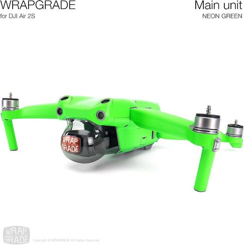 Wrapgrade Main Unit Skin DJI Compatible with DJI Air 2S (NEON ORANGE) in Kuwait