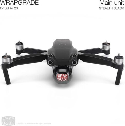 Wrapgrade Main Unit Skin DJI Compatible with DJI Air 2S (NEON ORANGE) in Kuwait