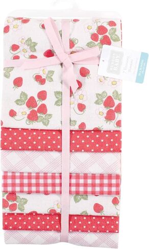 Hudson Baby Unisex Baby Cotton Flannel Receiving Blankets Bundle, Wild Forest, One Size in Kuwait