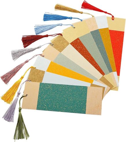 30PCS XUAN Paper Portmarks with Tassels Gifts Tags Barning Cardstock Longmark Arts Crafts Latclms Morking Marker Marker in Saudi Arabia